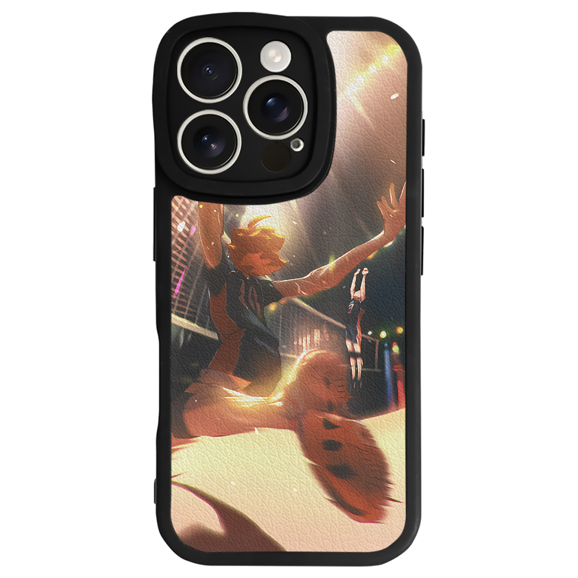 （画像用） ハイキュー!! Haikyu!! 【iPhone 16シリーズ対応】シリコンスマホケース（レザー調） 材質：シリコン